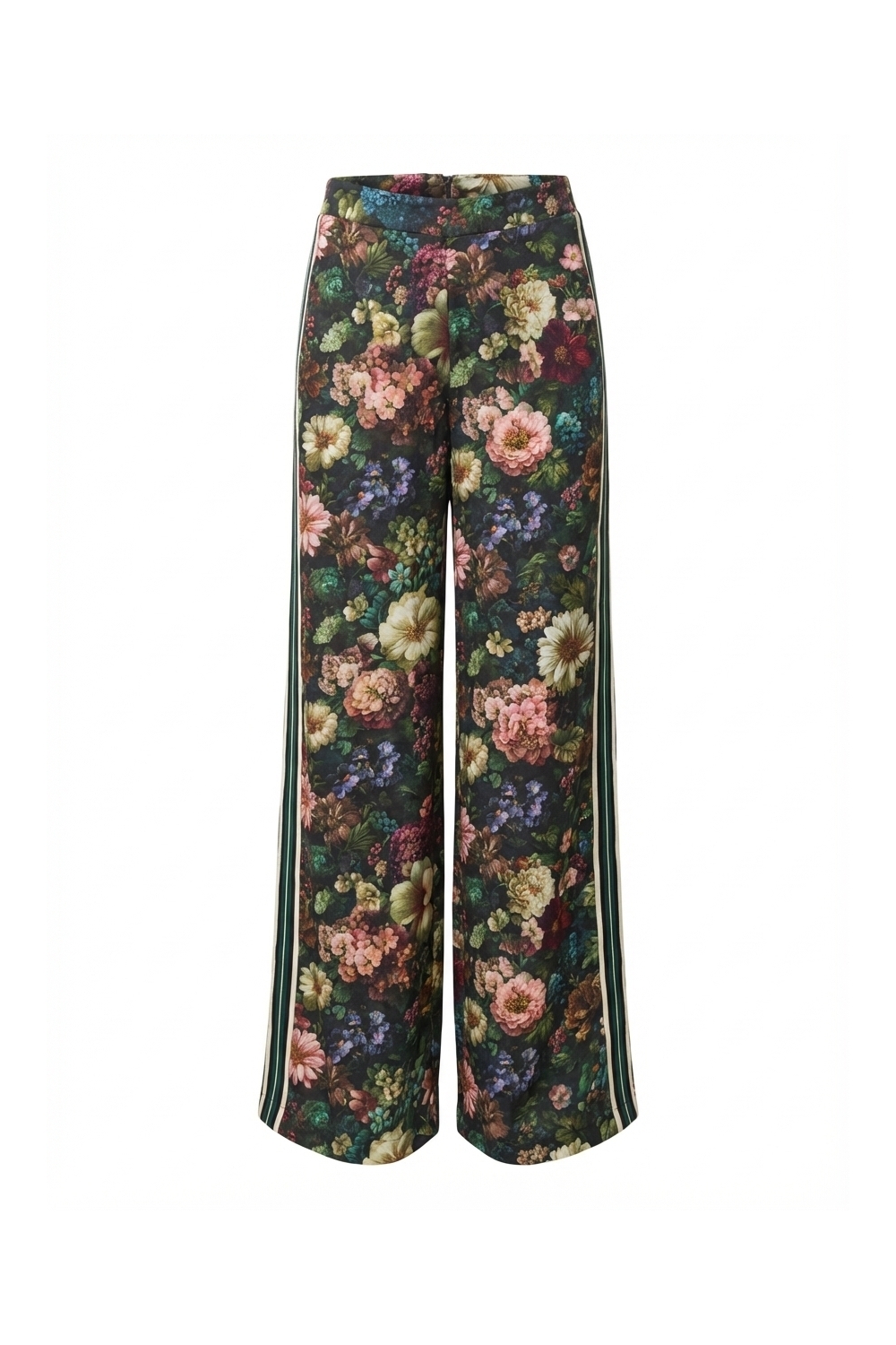 Pantalon Charlie Flower bordeaux fabriqué en Italie