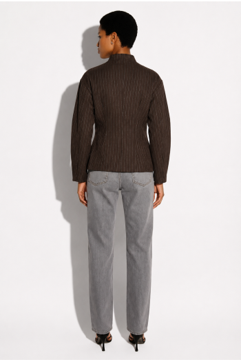 Malia Maura Chocolate Jacket, Made in Italy