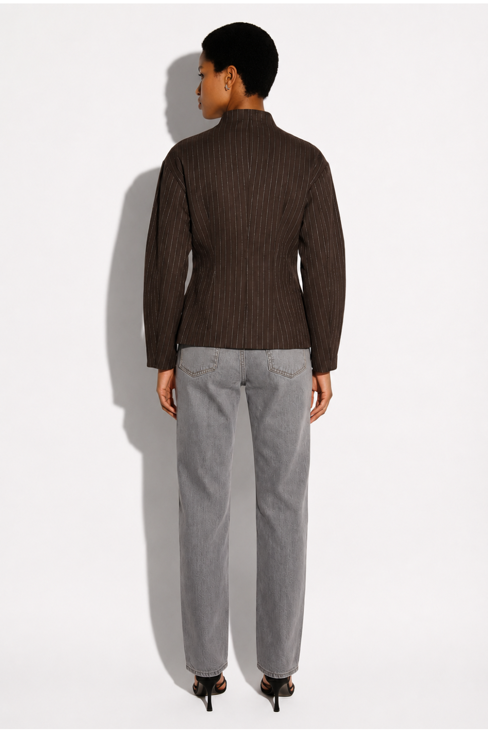 Malia Maura Chocolate Jacket, Made in Italy