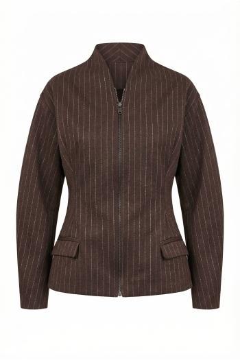 Malia Maura Chocolate Jacket, Made in Italy