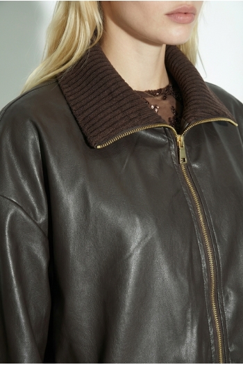 Jaket bessie aviator fabriqué en Italie.