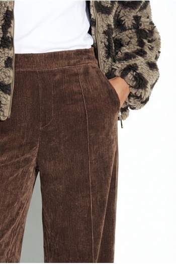 Pantalon Charlie Boro chocolat fabriqué en Italie
