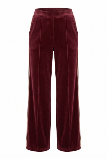 Pantalon Charlie Boro bordeaux fabriqué en Italie