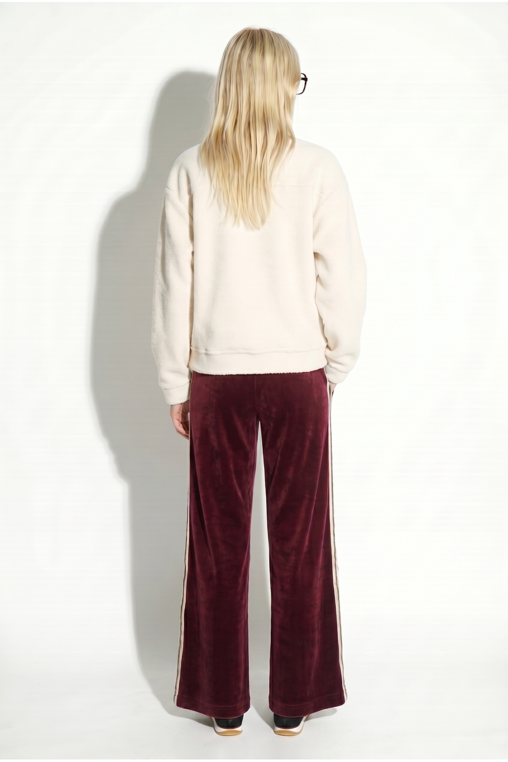 Pantalon Charlie Boro bordeaux fabriqué en Italie