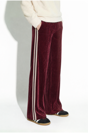 Pantalon Charlie Boro bordeaux fabriqué en Italie