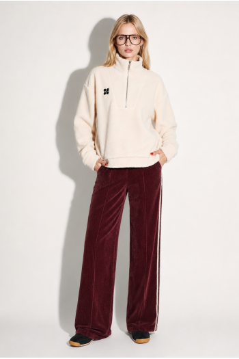 Pantalon Charlie Boro bordeaux fabriqué en Italie