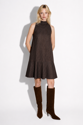 Dress Blake Maura chocolat fabriqué en Italie
