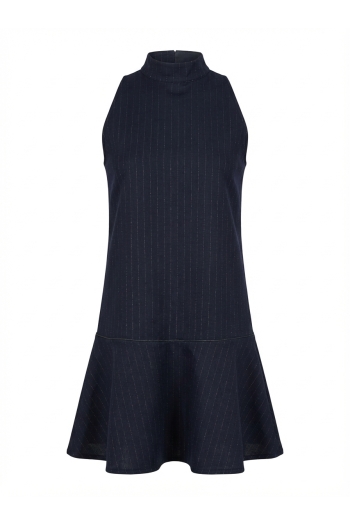 Dress Blake Maura Navy fabriquée en Italie.