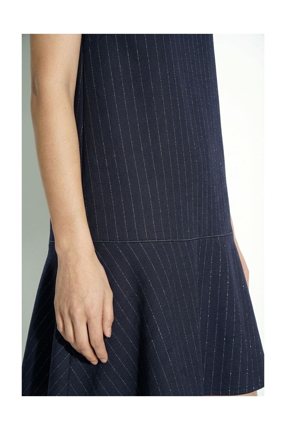 Dress Blake Maura Navy fabriquée en Italie.