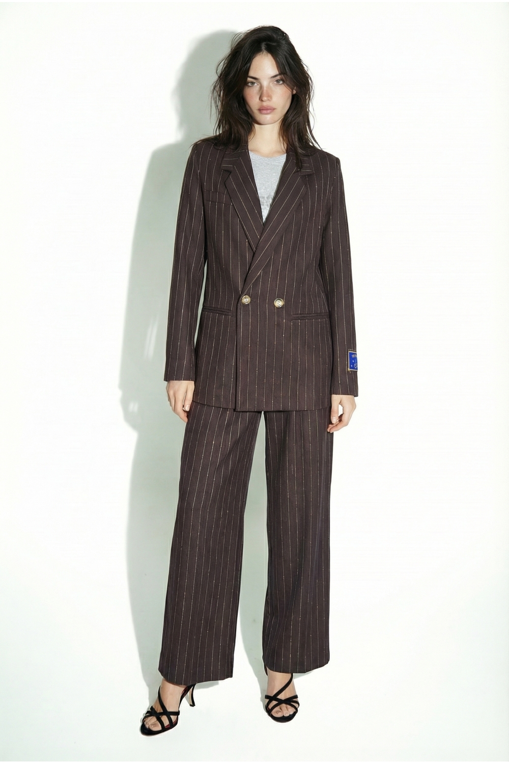 Blazer Ema Goccia Story chocolat fabriqué en Italie