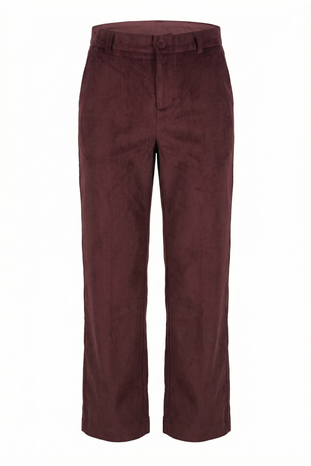 Pantalon Anja Smoking velour chocolat fabriqué en Italie