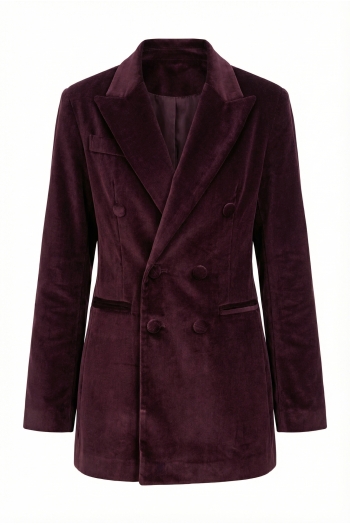 Blazer Yves smoking velour chocolat fabriqué en Italie
