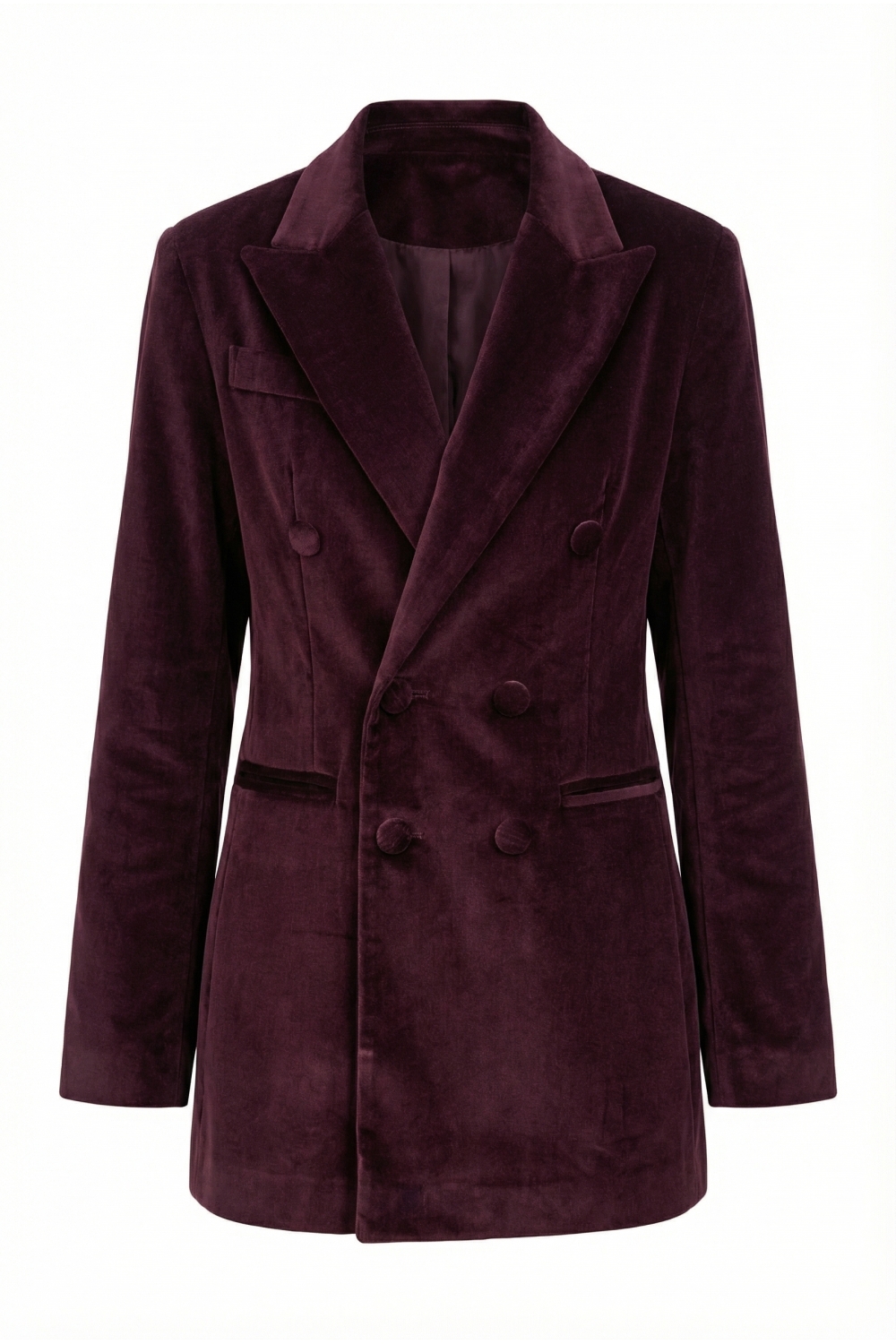 Blazer Yves smoking velour chocolat fabriqué en Italie