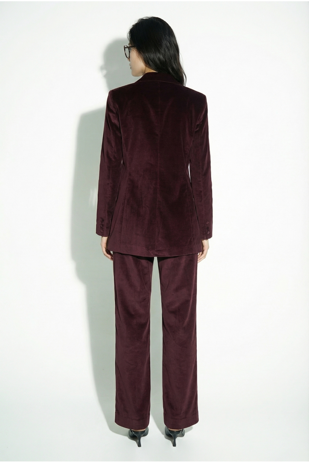 Blazer Yves smoking velour chocolat fabriqué en Italie