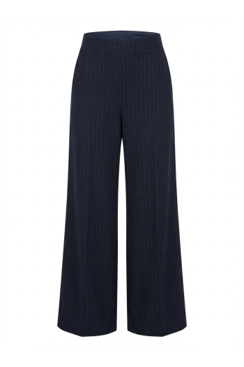 Charlie Maura-broek in marineblauw, gemaakt in Italië