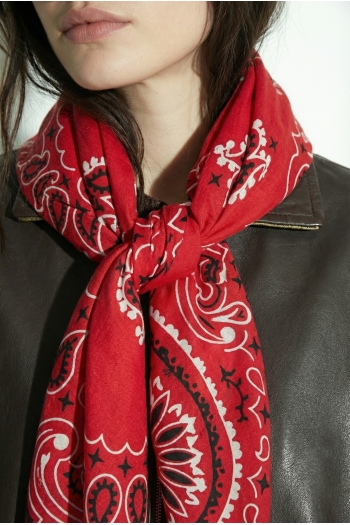 FOULARD HERA PRINT FOULARD ROUGE
