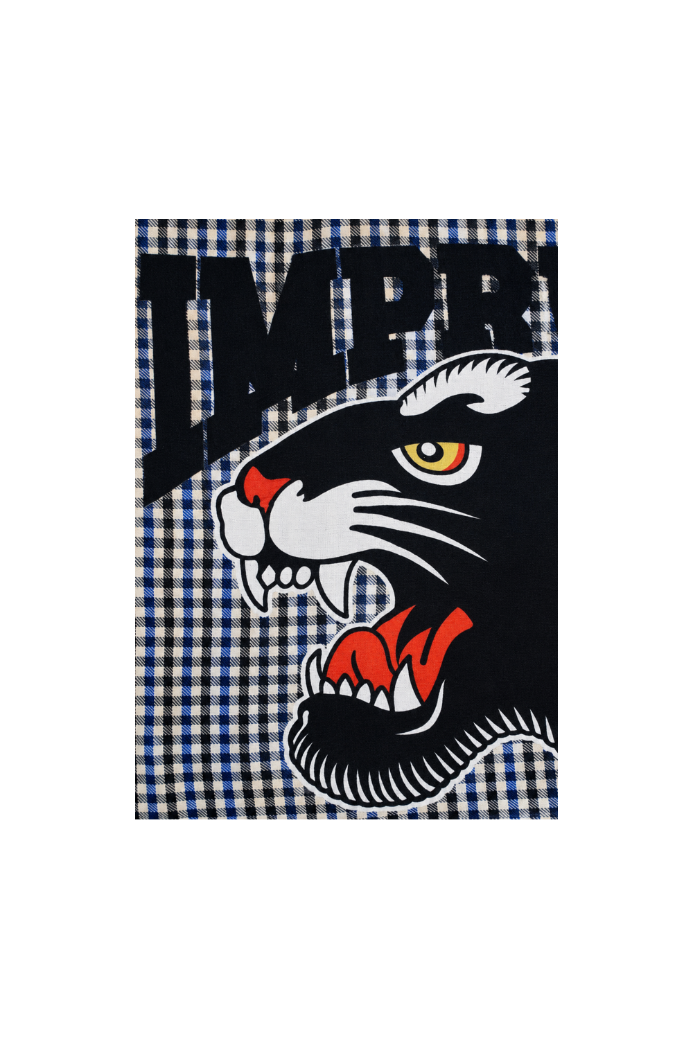 Foulard Hera Print pied de poule Royal fabriqué en Italie