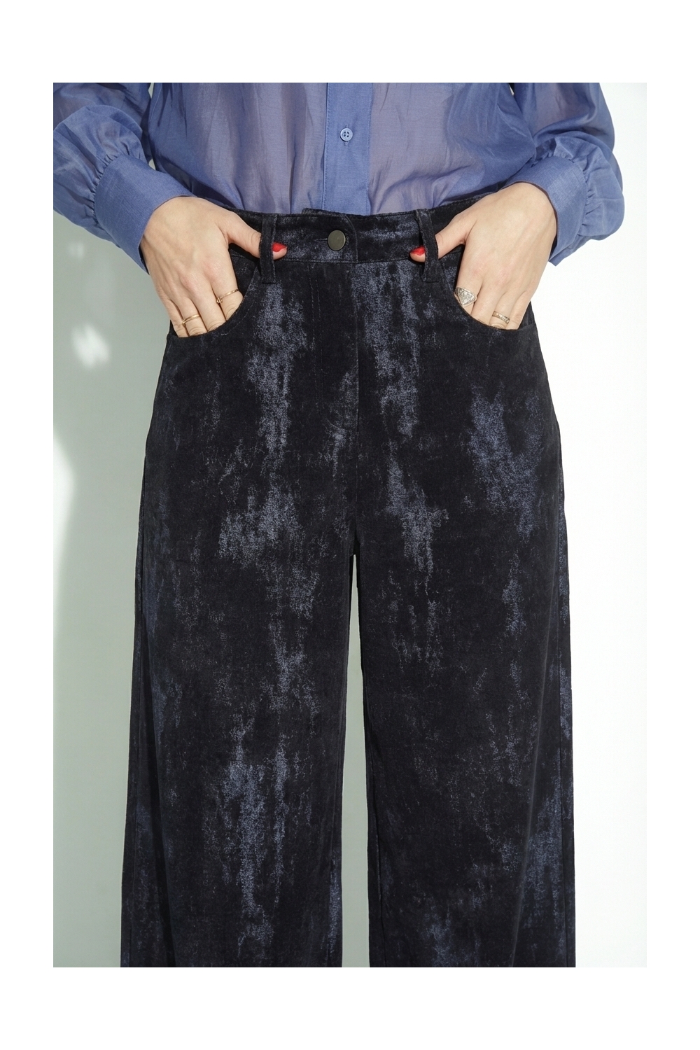 Pantalon Swiggy velour used black fabriqué au Portugal