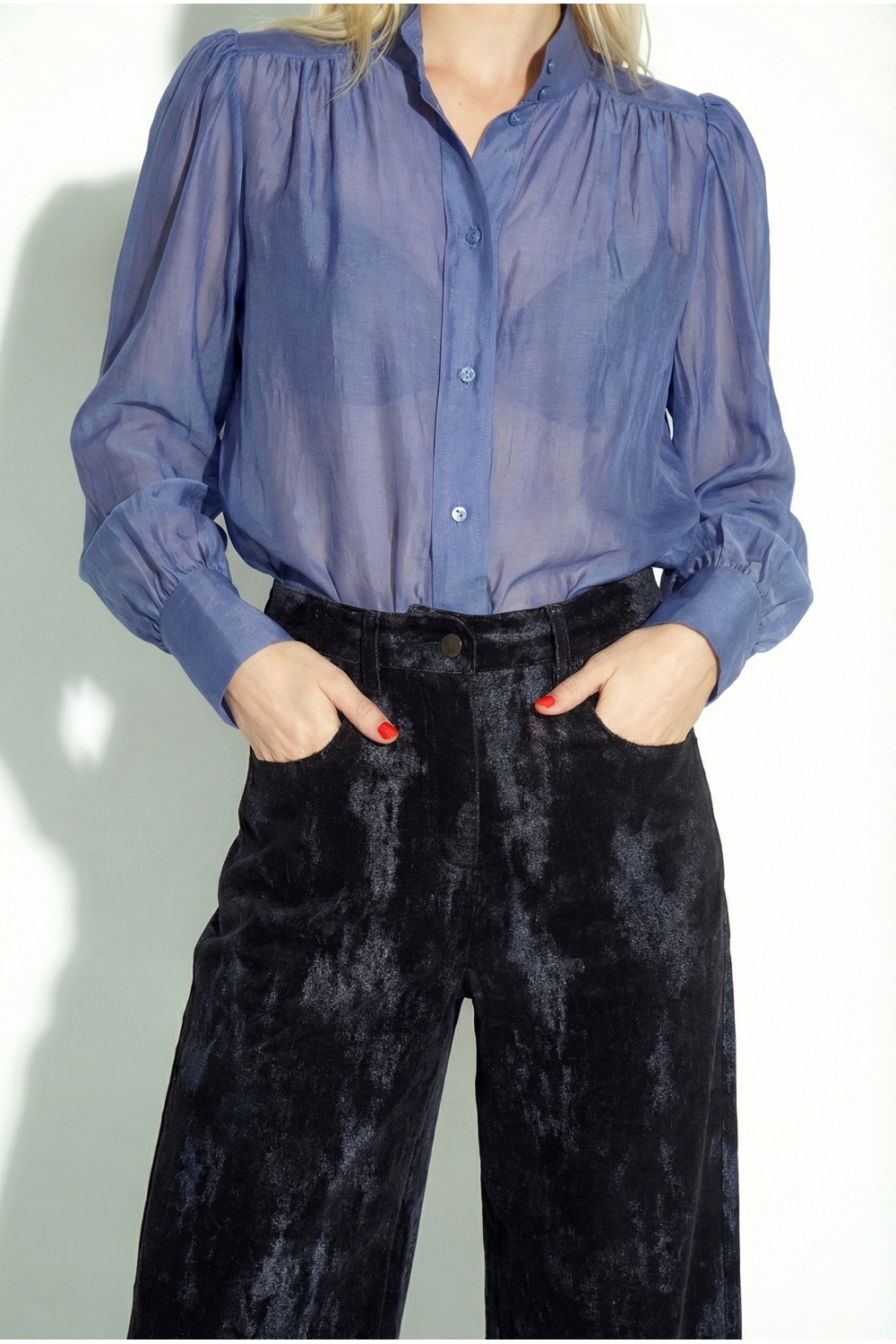 Pantalon Swiggy velour used black fabriqué au Portugal