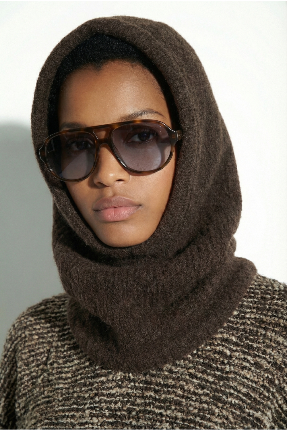 Cagoule chocolat fabriquée en Italie