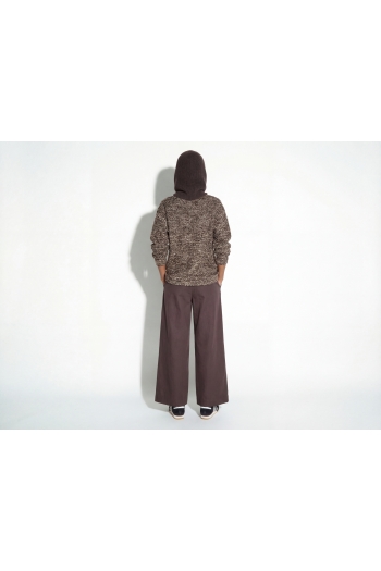Cagoule chocolat fabriquée en Italie