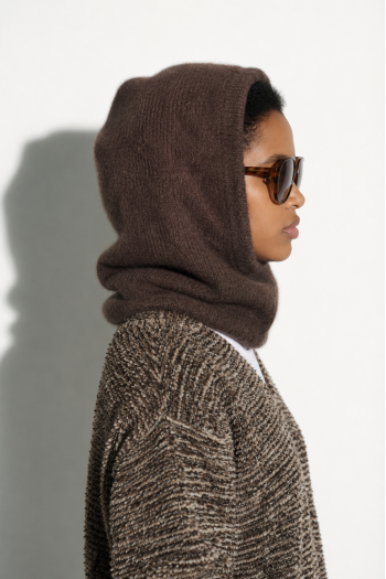 Cagoule chocolat fabriquée en Italie