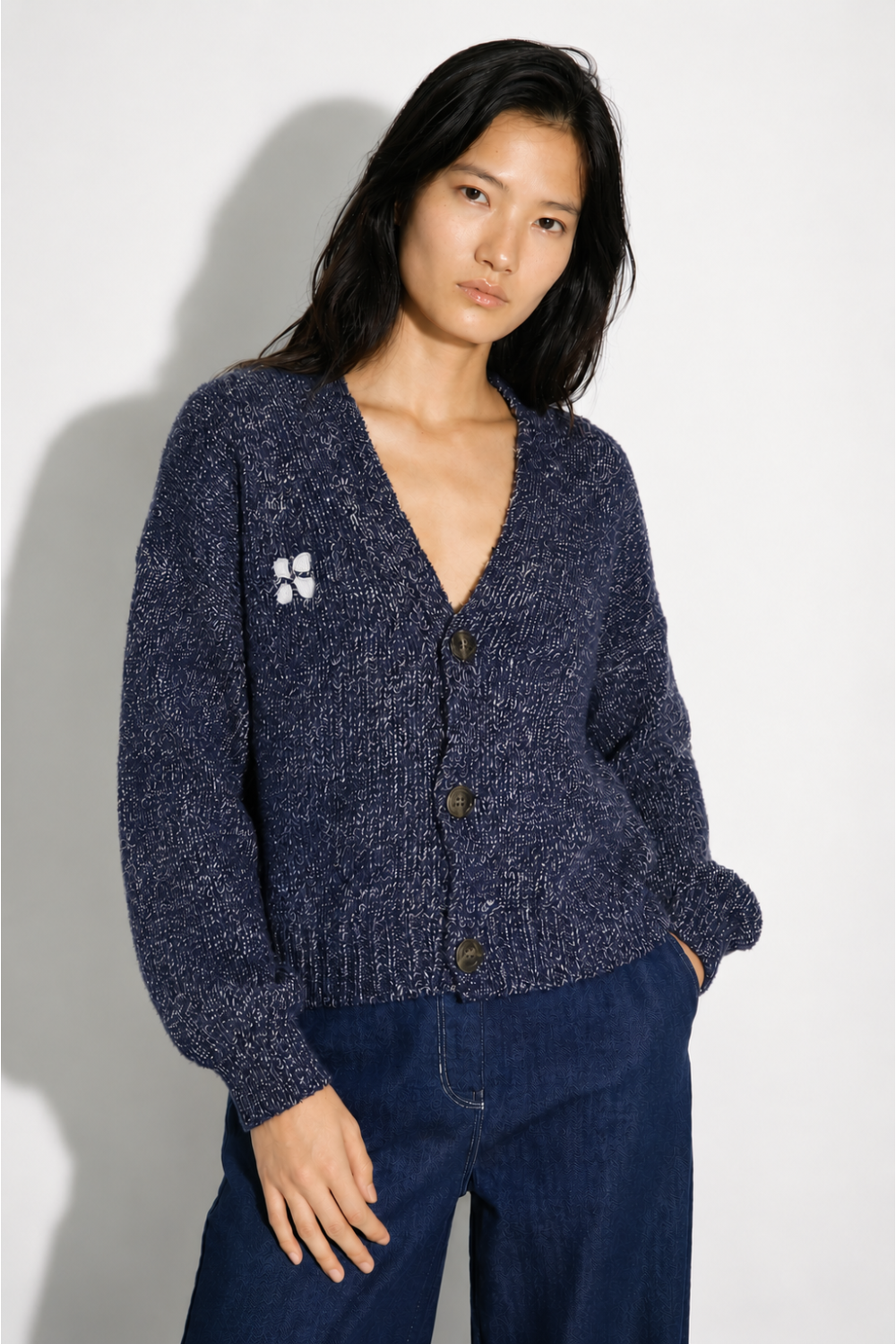Cardigan Tilga Chine Twiggy Nava fabriqué en Italie