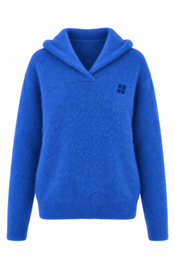 Maille capuche Nola bleu royal fabriquée en Italie