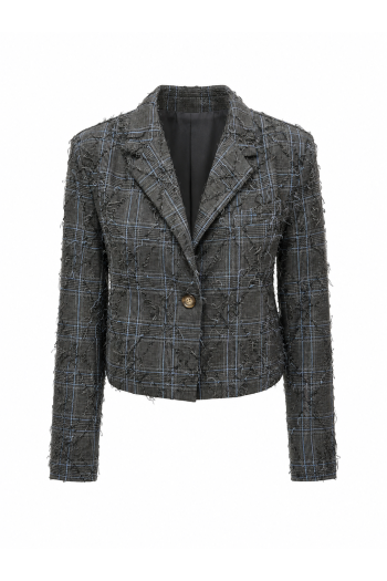 Blazer Oda losange used grey fabriqué en Italie