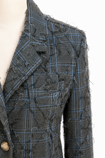 Blazer Oda losange used grey fabriqué en Italie