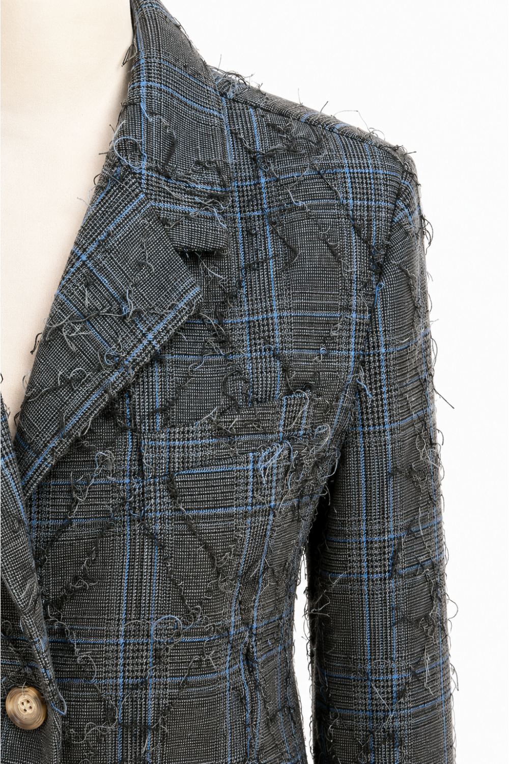 Blazer Oda losange used grey fabriqué en Italie